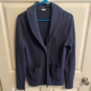Jcrew cardigan blazer - blue - medium